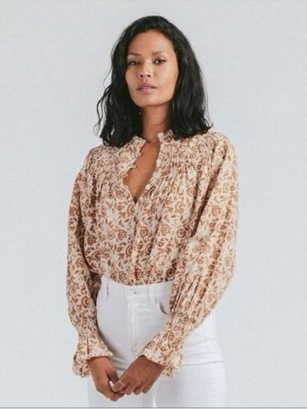 Revolve Cleobella cotton floral Reza blouse